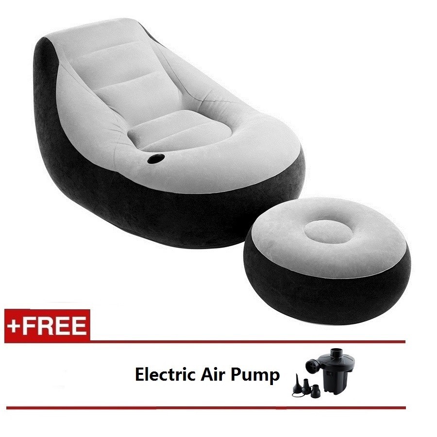 Inflatable Single Seat Air Sofa Free Air Pump Shopee Malaysia