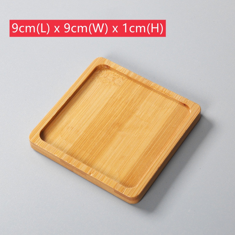 FY Succulent Bamboo Tray Cactus Tray Ceramic Tray Zakka Minimalism ...