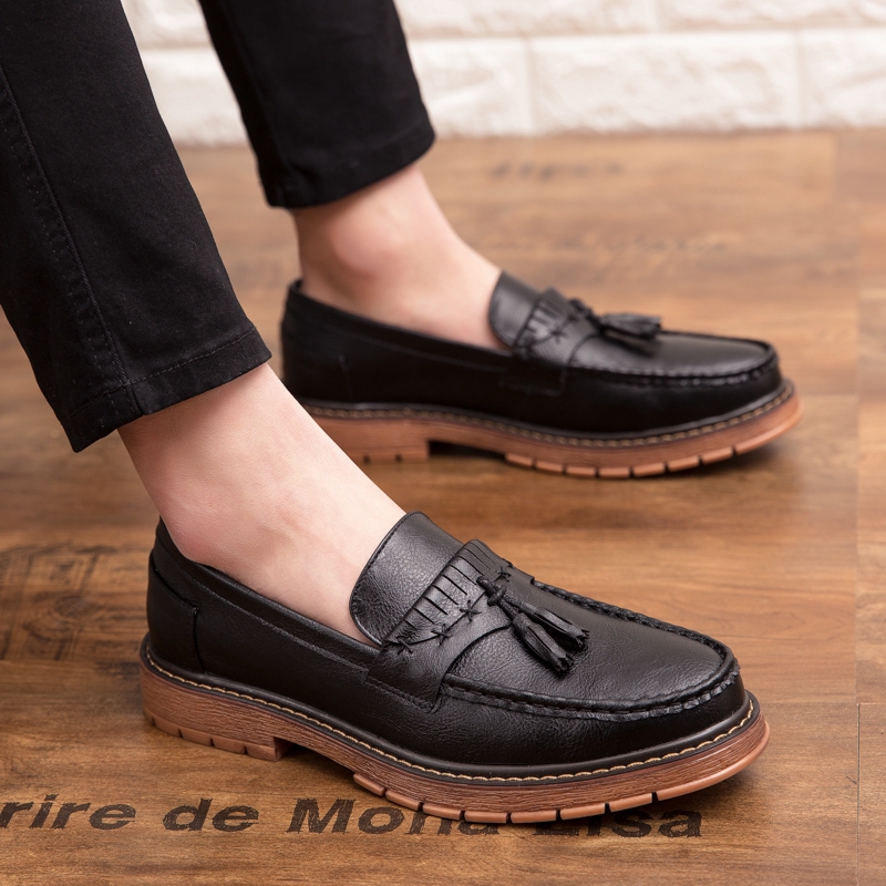 Comfortable Men Boat Shoes Fashion Slip on Men's Shoes Platform