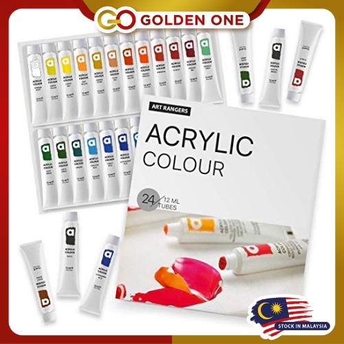 Art Rangers Magi-wap Acrylic Colour Paints Set (24colorx12ml ) /彩绘丙烯颜料 ...