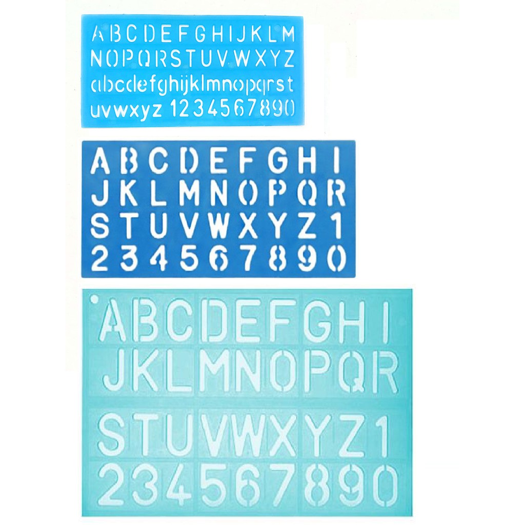 READY STOCK!! ALPHABET RULER 10MM/20MM/30MM ( 3 Pcs ) | Shopee Malaysia