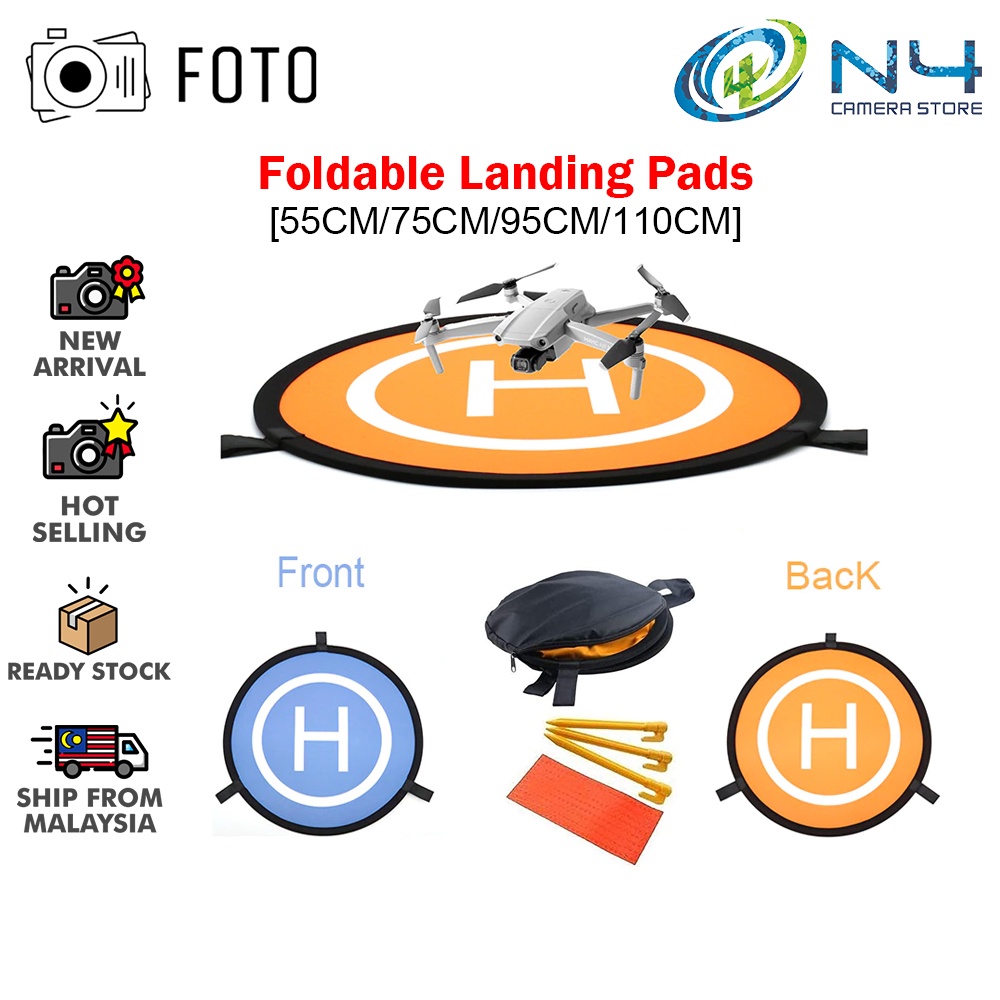 Foto Foldable Landing Pads For DJI FPV Mavic Air 2/2S Quadcopters Universal Accessories (55cm