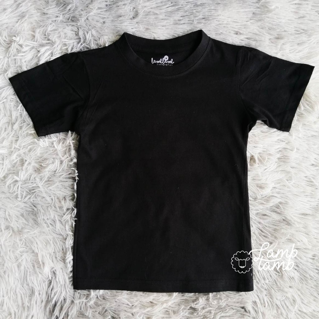 READY STOCK Premium Cotton Kids Short sleeve Plain tee T Shirt Kosong Shopee Malaysia