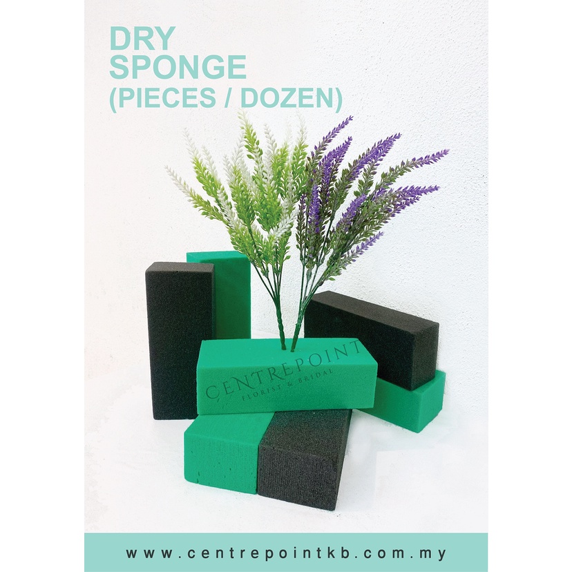 Dry Sponge for Flower Arrangement / Span Kering Untuk Gubahan Shopee