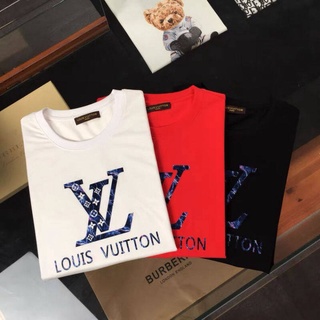 LOUIS VUITTON Graffiti V neck apparel Short sleeve T-shirt cotton