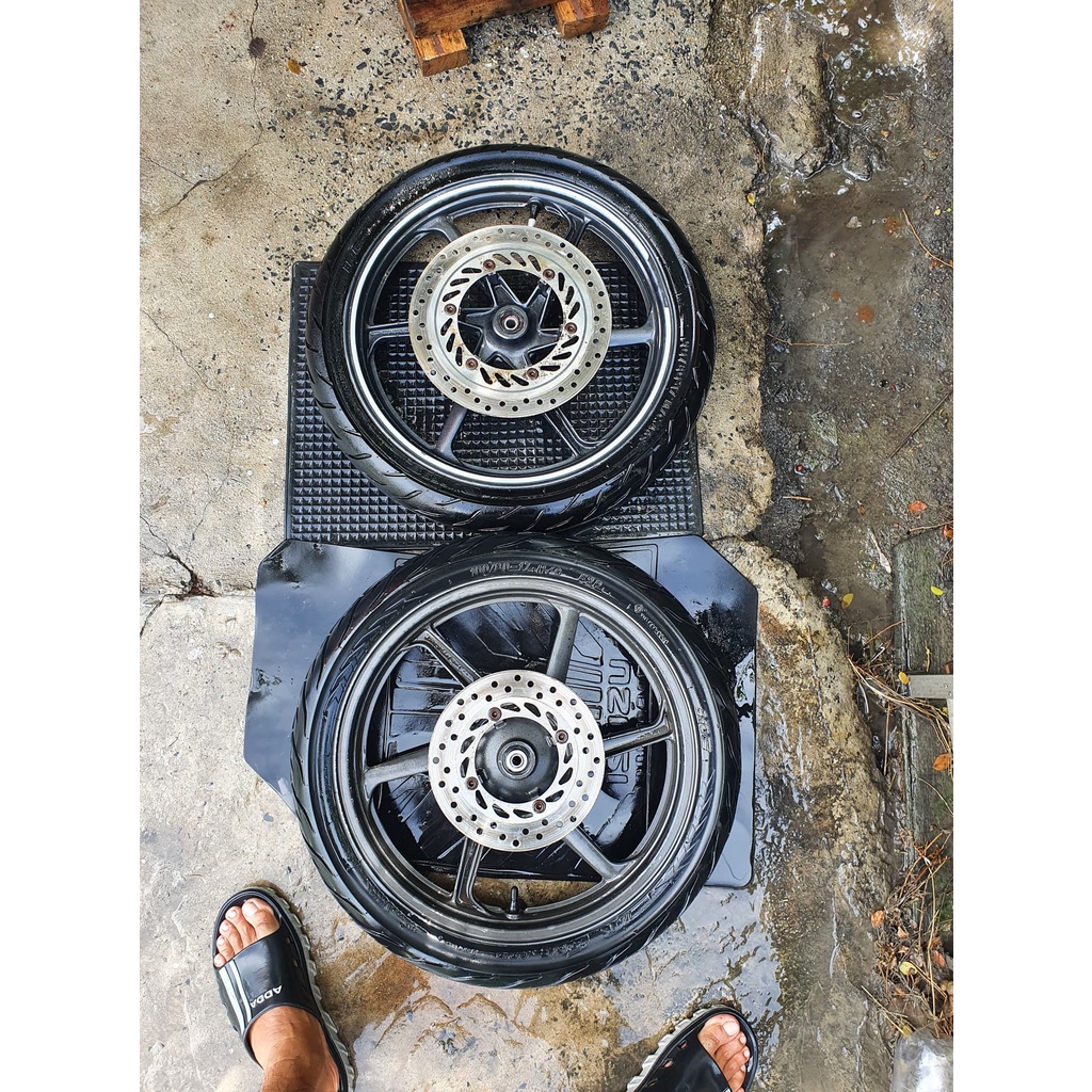 Set Rim Depan Belakang Complete Honda CBR150R Shopee Malaysia