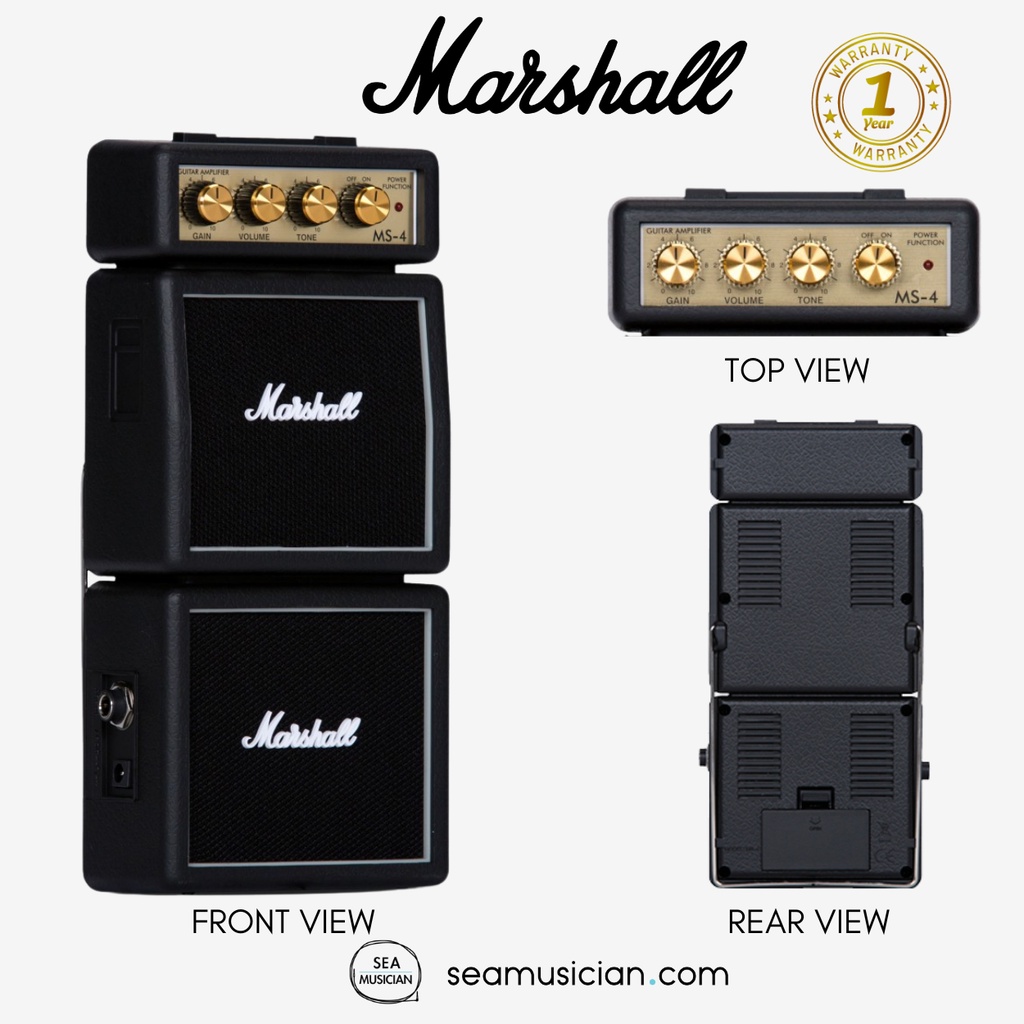 MARSHALL MS4 MICRO AMPLIFIER STACK MS 4 MICRO FULL STACK GUITAR COMBO AMP Shopee Malaysia