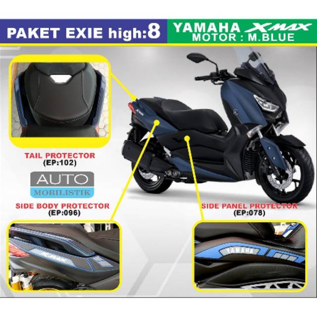 High BODY PROTECTOR XMAX PACKAGE - STRIPING XMAX - XMAX ACCESSORIES ...