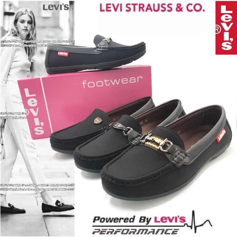 Hot Ready Stock Ladies Levis Lifestyle Fashion Loafers Shoes Kasut Sampan Wanita Remaja Levi s Bergaya Shopee Malaysia