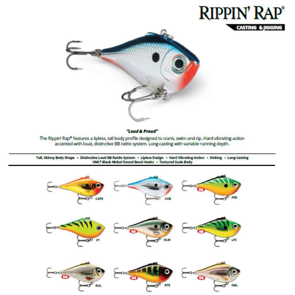 Rapala Rippin Rap // RPR05 // 5cm 9g Fishing Lures