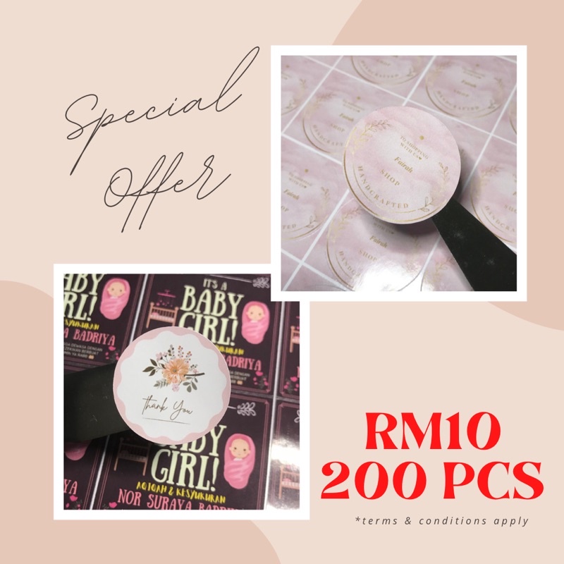 STICKER PRODUK RM10 200 PCS | Shopee Malaysia
