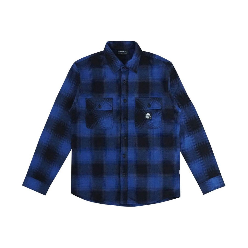 Husted Youth Box Throne Flannel Shirt | Shopee Malaysia