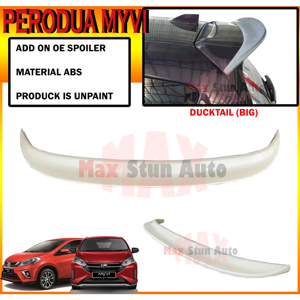PERODUA MYVI 2018-2022 REAR SPOILER DUCKTAIL (MK7,D68,MZ,PSM,MG,MG2 ...