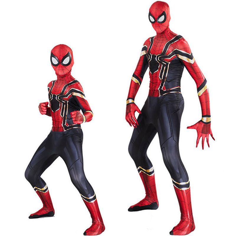 Spider-Man Homecoming Iron Spiderman Suit Superhero Costume Cosplay ...