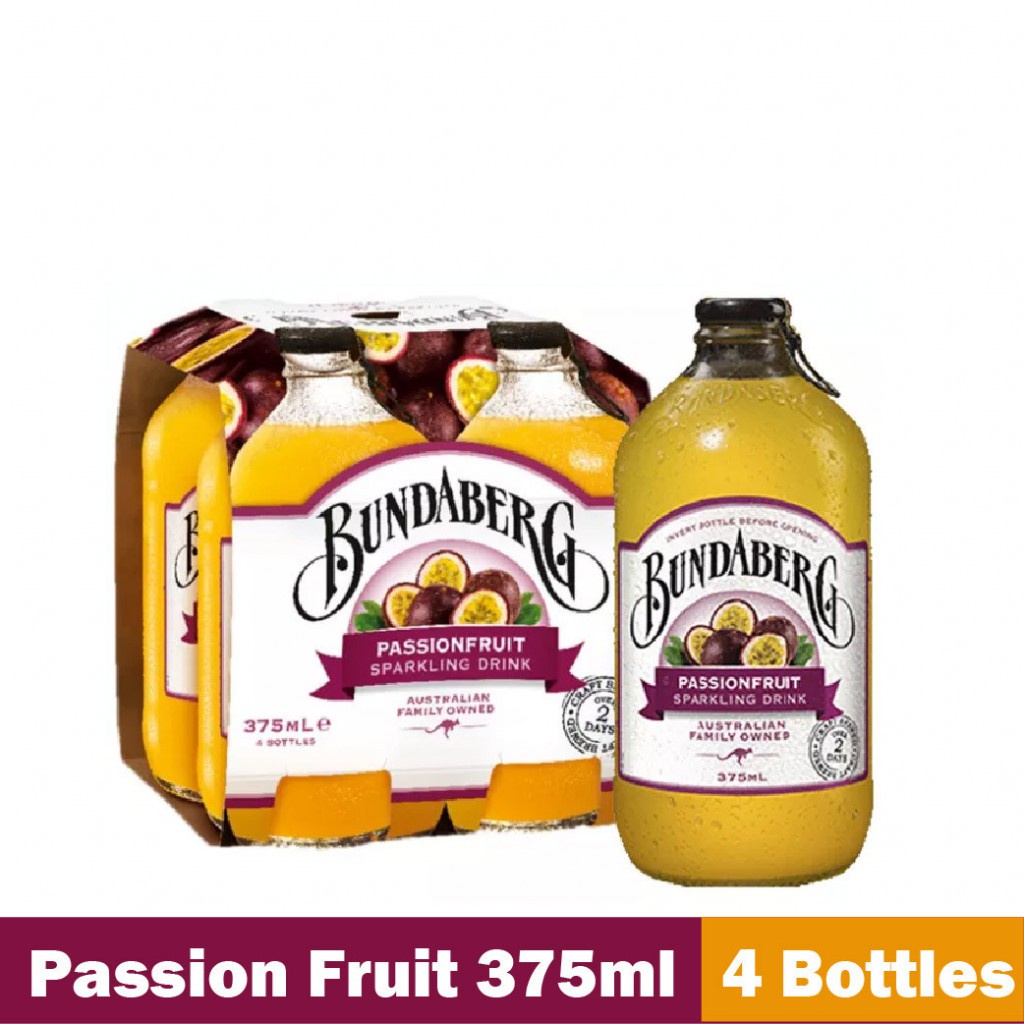 4 Bottles Bundaberg Passion Fruit 375ml | Shopee Malaysia