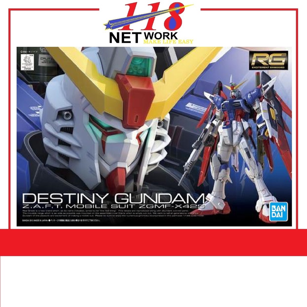 BANDAI Gundam RG 1/144 Real Grade ZGMF-X42S Destiny Gundam Plastic ...