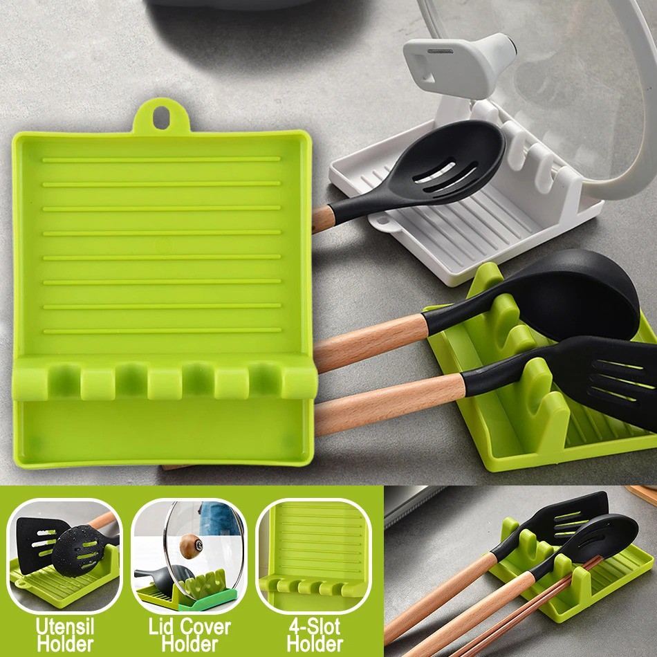 Mango_leong0123 Multifunctional Kitchen Utensil & Lid Cover Storage ...