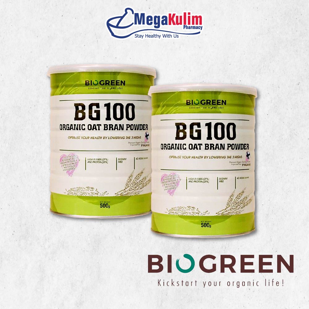 Biogreen BG100 Organic Oat Bran Powder (2x500g) Shopee Malaysia
