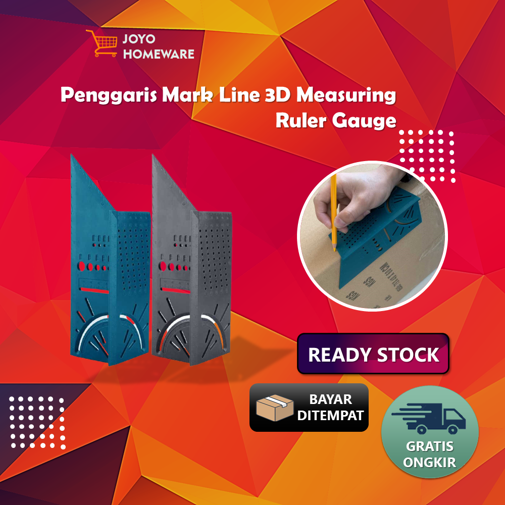 Jh - Mark Line Ruler 3D Measuring Ruler Gauge | Shopee Malaysia