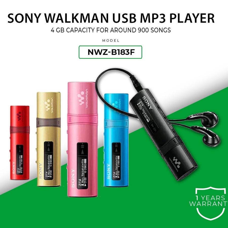Sony NWZ-B183F MP3 / S Series Walkman (4GB) - Excellent Condition - 2nd ...