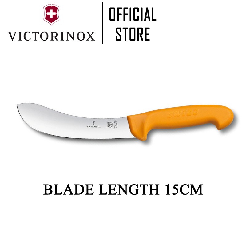 Victorinox Swibo 15cm Widened Tip Curved Rigid Blade Skinning Knife 5. ...