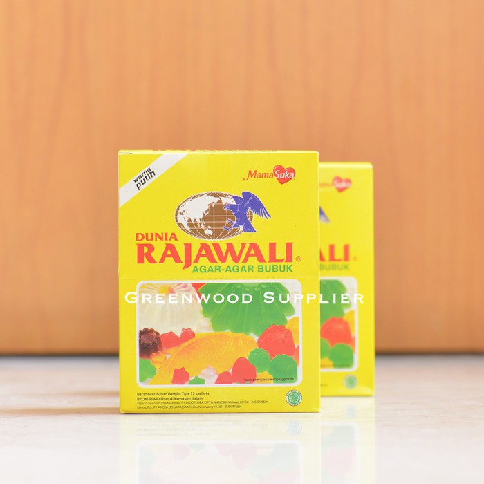 PUTIH World Rajawali White Powder Agar Agar - 1 Box (12 Sachets ...