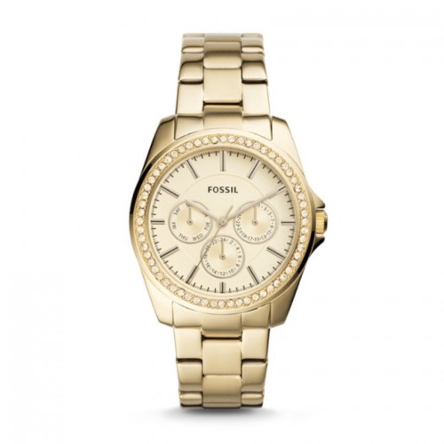 FOSSIL BQ3317 Janice Multifuction Gold Tone Stainless Steel Watch