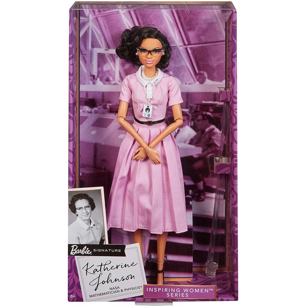 Barbie inspiring women series 2024 katherine johnson doll stores