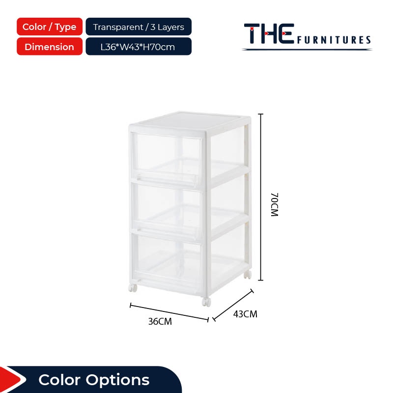 THE 3/4/5 Layers Multipurpose Storage Trolley Moveable Storage Cabinet ...