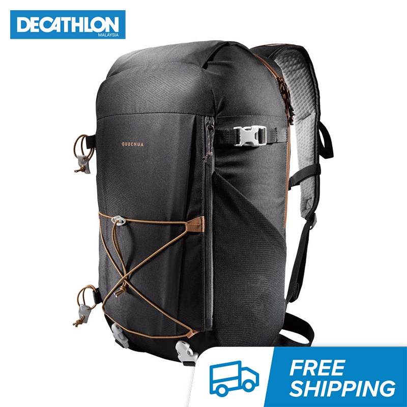 Decathlon Hiking Trekking Backpack 30L 10 Year Warranty Black Quechua Shopee Malaysia