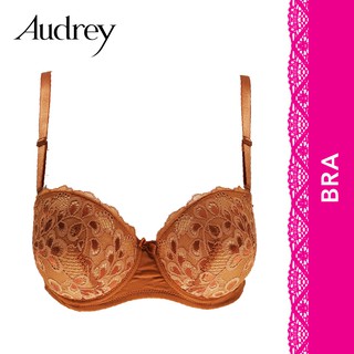 Audrey Style Wired 5/8 Moulded Push Up Fashion Bra - B Cup Size 73-4859