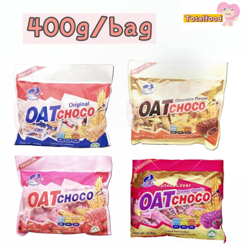 400g Twinfish Premium Oat Choco Original Chocolate Strawberry