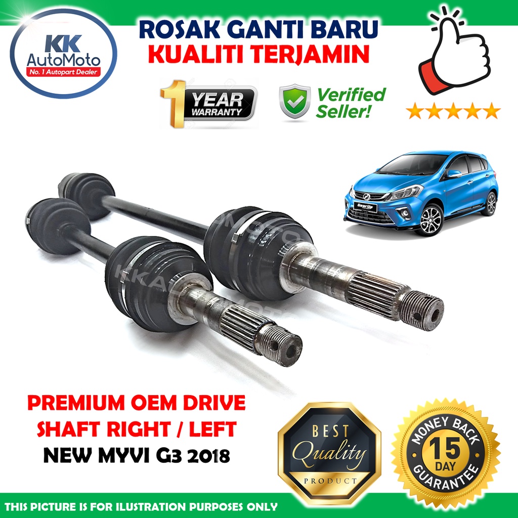 Perodua New Myvi 2018 G3 1.3 1.5 Premium OEM Drive Shaft Auto AT MT