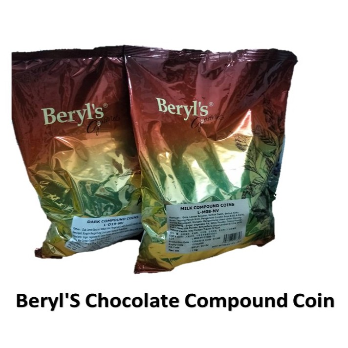 Beryl's Chocolate Compound Coin Beryls Dark Compund Chips 钱币型巧克力 巧克力豆