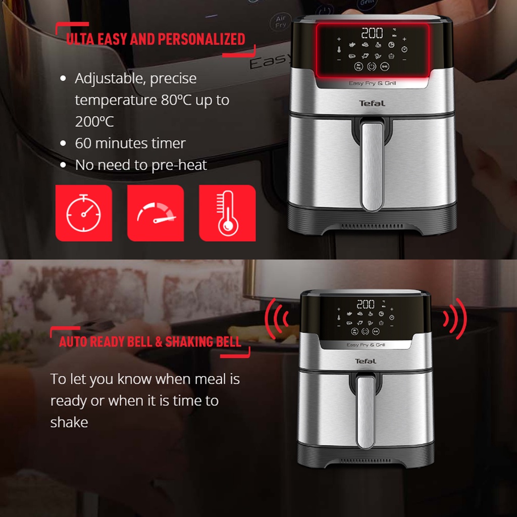 TEFAL Tefal Easy Fry Precision 2in1 Digital Air Fryer & Grill 4.2L