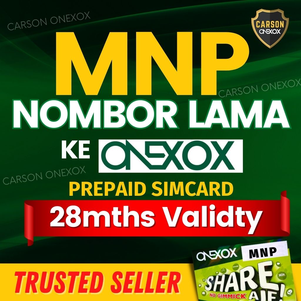 Onexox Mnp Simkad Kekal Number Lama Prepaid Postpaid Simcard 28 Months Boleh Share Data And Call 6148
