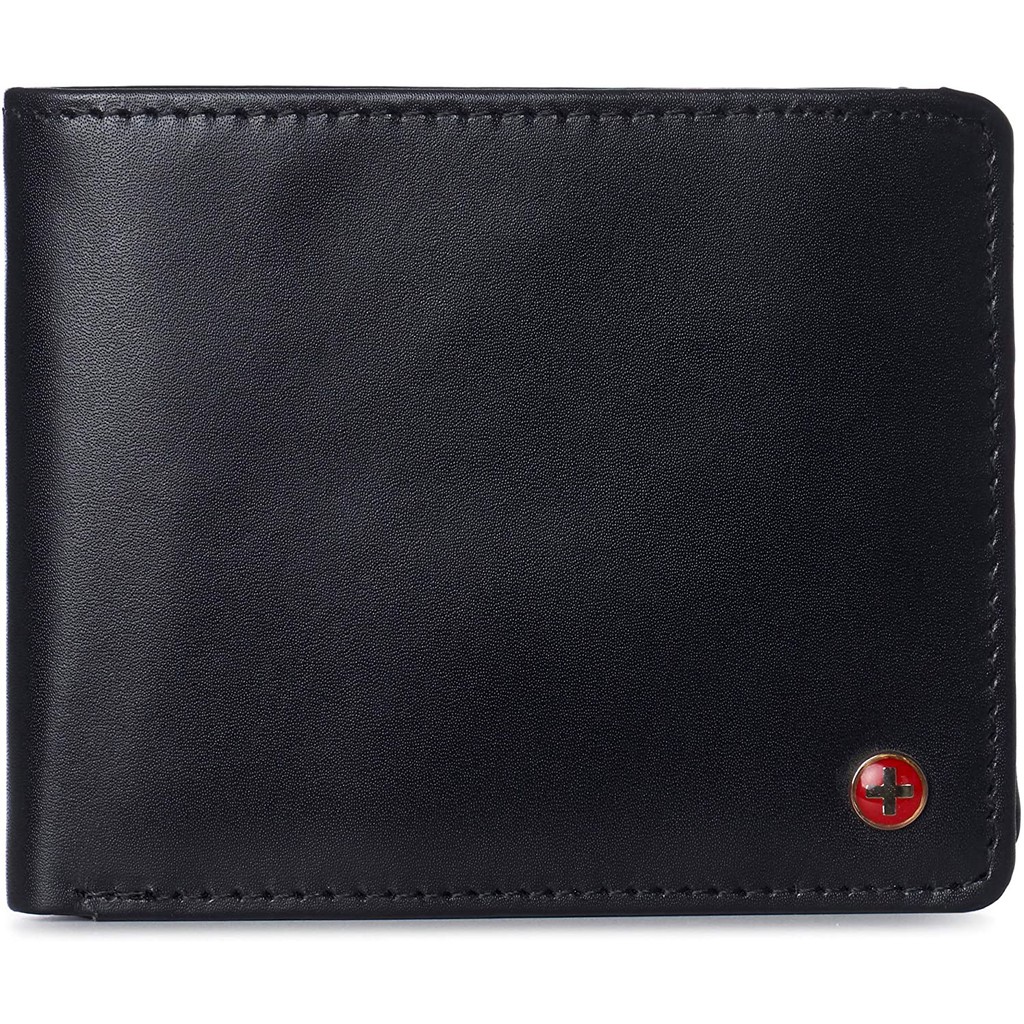 Alpine Swiss Mens Connor RFID Bifold Wallet Passcase Smooth Leather ...