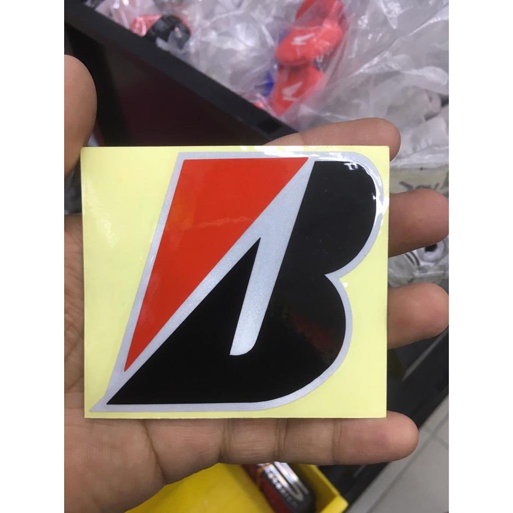 Stiker Sticker Brigestone B Logo Tampal Dari Luar Cuting Sticker YAMAHA ...