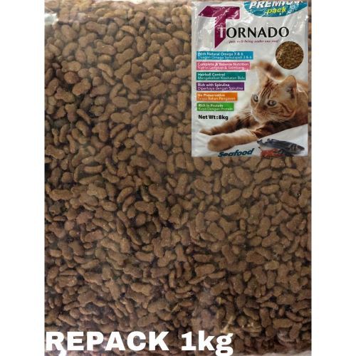 Tornado Cat Food (Seafood) REPACK 1KG | Shopee Malaysia