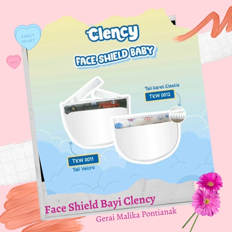 Face shield baby face shield baby new born Year Children Rubber Strap velcro clency TShirt Soft