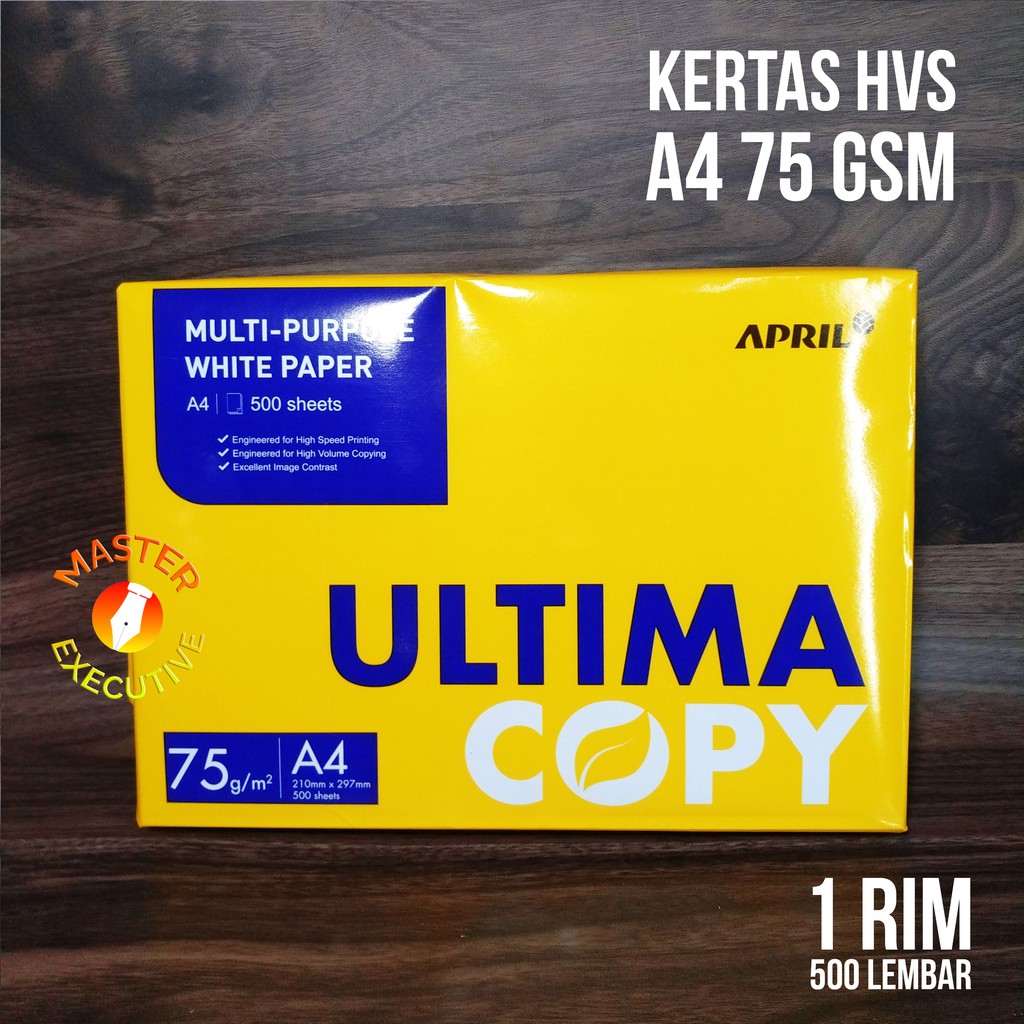 (Rim) Ultima Paper HVS A4 75 gsm 210x297 mm | Shopee Malaysia
