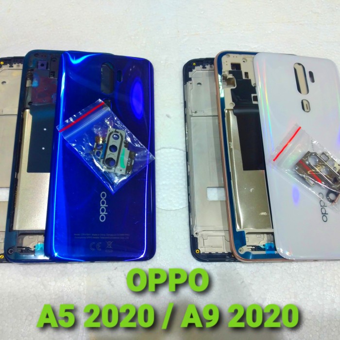 Kesing full set oppo a5 2020/a9 2020 +bezel+backdoor - gold | Shopee ...