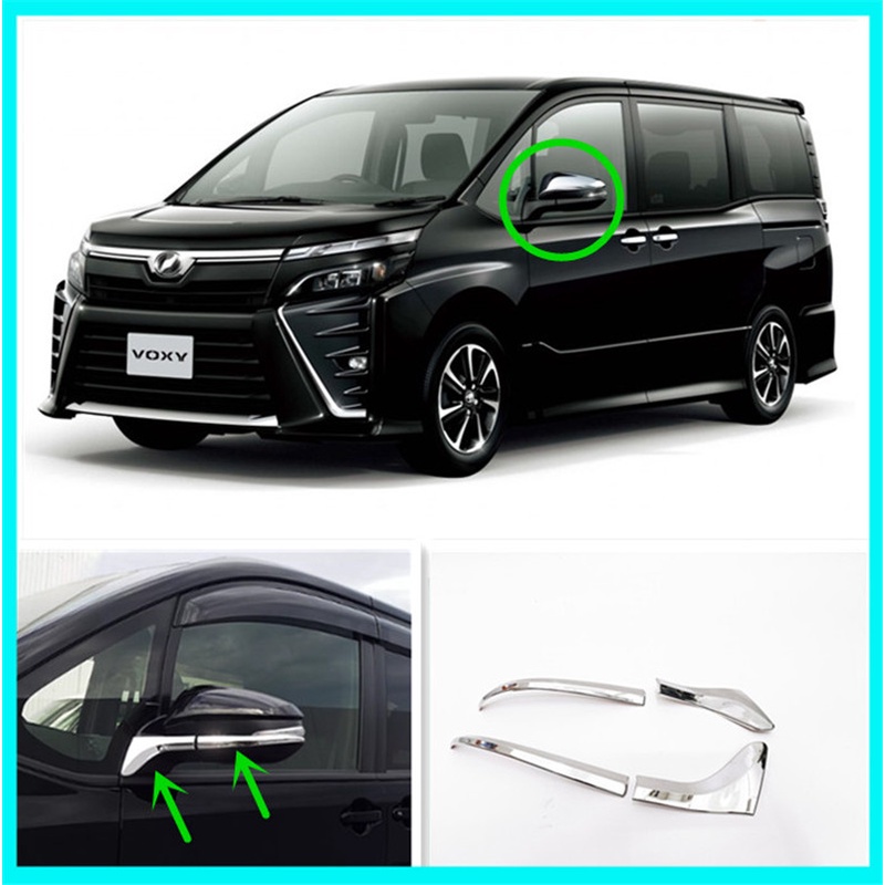 TOYOTA VOXY / NOAH R80 2015-2021 Rearview Side Mirror ABS Chrome Trim ...