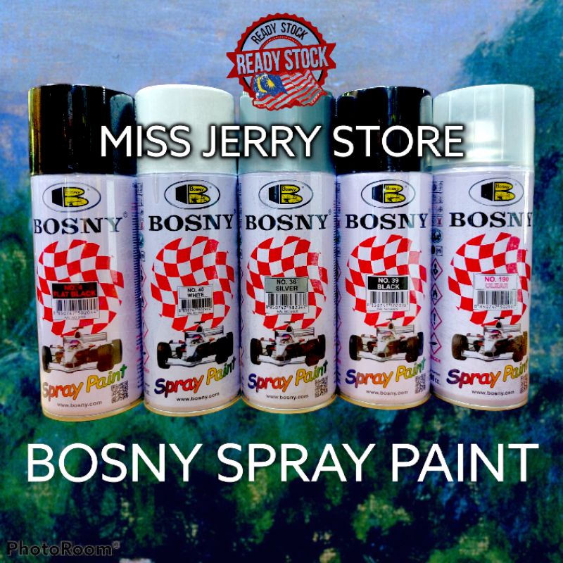 🔥Ready Stock🔥 BOSNY Spray Paint Tin Cat Sembur Spray Quick Drying