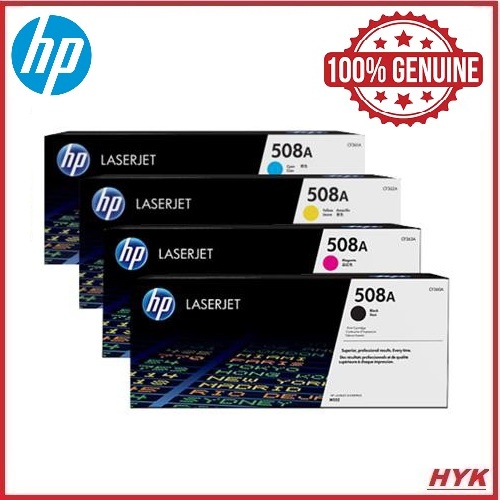 HP 508A CF360A/CF361A/CF362A/CF363A TONER CARTRIDGE [100% ORIGINAL ...