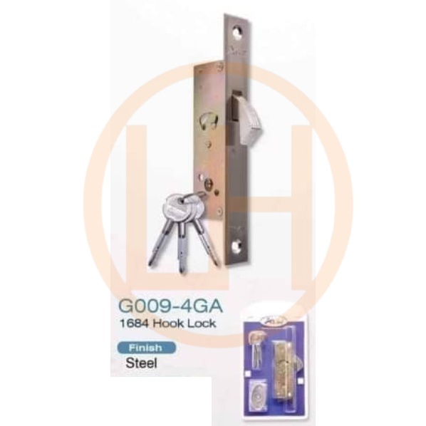 ALine 1684 Hook Lock Set G0094GA SN Metal Grill Lock Kunci