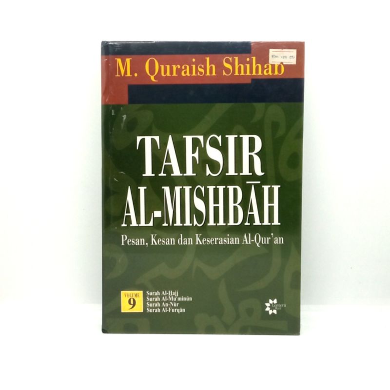 Tafsir Al Mishbah Jilid Surah Al Hajj Al Furqan Shopee Malaysia