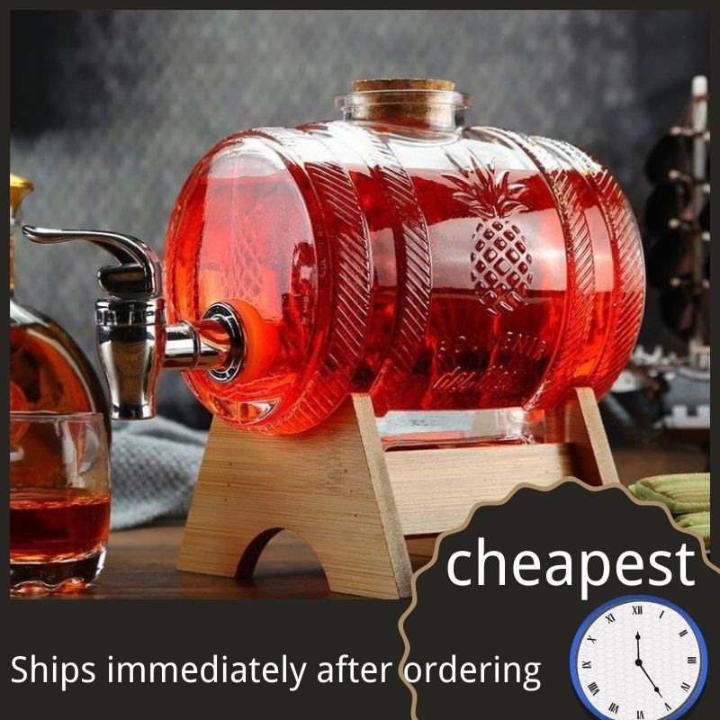 GF 1L Glass Water Dispenser Glass drink allocator with Stainless Steel