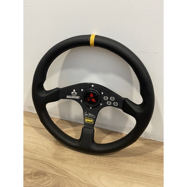 OMP Ralliart EVO7 Steering Wheel Leather / Suede Alcantara Steering 14