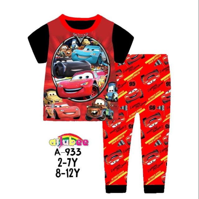 Pyjamas McQueen Cars Ailubee 2 - 12y (Ready Stock in Malaysia) | Shopee ...